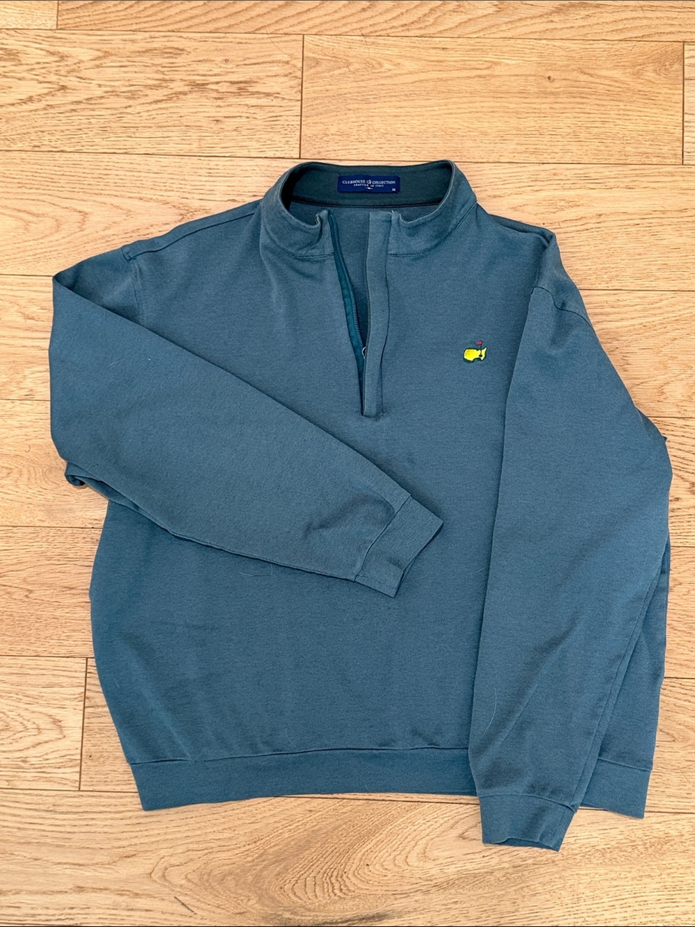 Masters Clubhouse Collection Slate Green Quarter-Zip Pullover